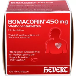 BOMACORIN 450 mg hawdorn tablets, 100 pcs