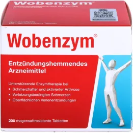 WOBENZYM enteric coated tablets, 200 pcs