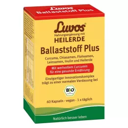 LUVOS Healing Clay Organic Fiber Plus Capsules, 60 pcs