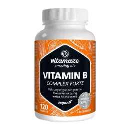 VITAMIN B COMPLEX extra high dose vegan tabl., 120 pcs