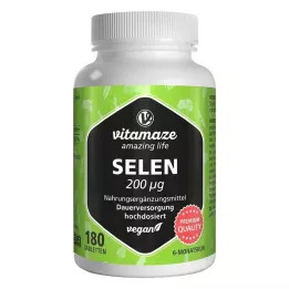 SELEN 200 µg high-dose vegan tablets, 180 pcs