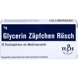 GLYCERIN ZÄPFCHEN Rösch 1 g against constipation, 10 pcs