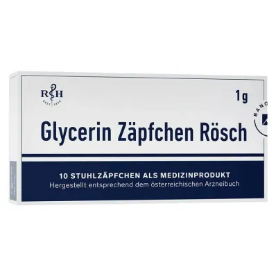 Glycerin suppositories Rösch 1 g for constipation, 10 pcs Glycerin suppositories Rösch 1 g for constipation, 10 pcs