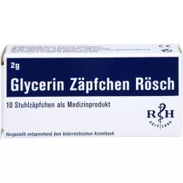 GLYCERIN ZÄPFCHEN Rösch 2 g against constipation, 10 pcs