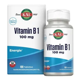 Vitamin B1 Thiamine 100 mg tablets, 100 pcs