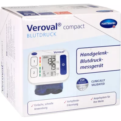 VEROVAL Compact wrist blood pressure monitor, 1 pcs