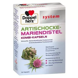 DOPPELHERZ Artichoke-Milk Thistle system soft capsules, 60 pcs