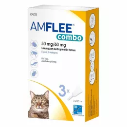 AMFLEE combo 50/60mg solution for spotting for cats, 3 pcs