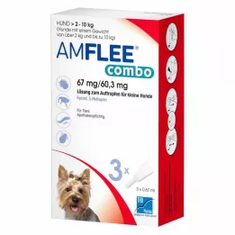 AMFLEE combo 67/60.3mg solution for application for dogs 2-10kg, 3 pcs