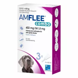 AMFLEE combo 402/361.8mg solution for use for dogs over 40kg, 3 pcs