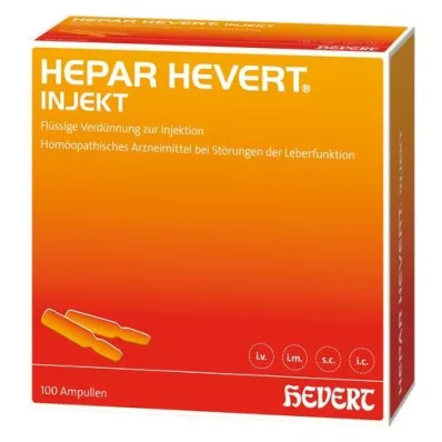HEPAR HEVERT Inject ampoules, 100x2 ml