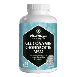 GLUCOSAMIN CHONDROITIN MSM Vitamin C capsules, 240 pcs