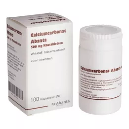 CALCIUMCARBONAT ABANTA 500 mg chewable tablets, 100 pcs