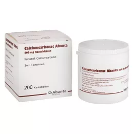CALCIUMCARBONAT ABANTA 500 mg chewable tablets, 200 pcs