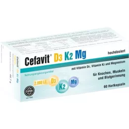 CEFAVIT D3 K2 Mg 2.000 I.E. Hartkapseln, 60 St