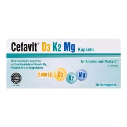 CEFAVIT D3 K2 Mg 2,000 IU hard capsules, 60 pcs