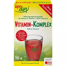 APODAY Vitamin complex cherry aronia sugar-free Plv., 10X5 g