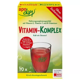 APODAY Vitamin complex cherry aronia sugar-free Plv., 10X5 g