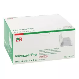 VLIWAZELL Pro superabsorb.Kompr.sterile 10x10 cm, 10 pcs