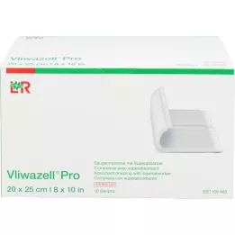 VLIWAZELL Pro superabsorb.Kompr.sterile 20x25 cm, 10 pcs