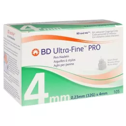 BD ULTRA-FINE PRO Pen needles 4 mm 32 g 0.23 mm, 105 pcs