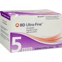 BD ULTRA-FINE PEN needles 5 mm 31 g 0.25 mm, 105 pcs