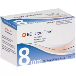 BD ULTRA-FINE Pen needles 8 mm 31 G 0.25 mm, 105 pcs