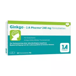 GINKGO-1A Pharma 240 mg film-coated tablets, 30 pcs