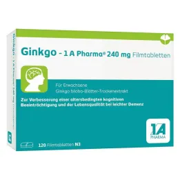 Ginkgo – 1 A Pharma® 240 mg film-coated tablets, 120 pcs