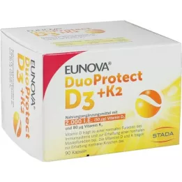 EUNOVA Duoprotect D3+K2 2000 I.E./80 μg kapszulák, 90 db
