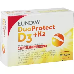 EUNOVA Duoprotect D3+K2 4000, azaz/80 μg kapszulák, 30 db