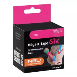 HÖGA-K-TAPE Silk 5 cmx5 m L.FR.Pink Kinesiol.tape, 1 pcs