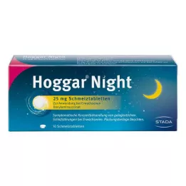 HOGGAR Night 25 mg orodispersible tablets, 10 pcs