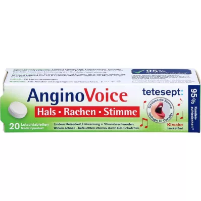 TETESEPT anginovoice neck throat voice sutschtab., 20 pcs