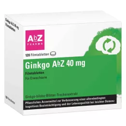 GINKGO AbZ 40 mg film-coated tablets, 120 pcs
