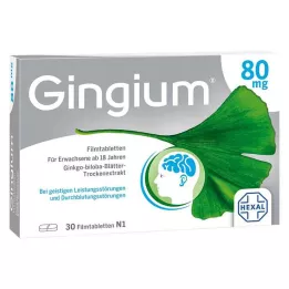 GINGIUM 80 mg film-coated tablets, 30 pcs