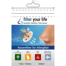 FILTER YOUR LIFE Nasen filter F.Alergiker Gr.S, 7x2 pcs