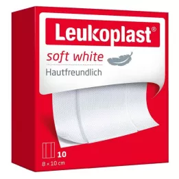 LEUKOPLAST soft white plaster 8x10 cm, 10 pcs