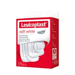 LEUKOPLAST soft white Str.19x72/D.25/38x72/38x38mm, 30 pcs