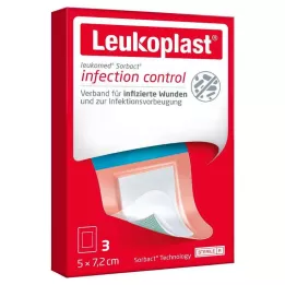 LEUKOPLAST Leukomed Sorbact sterile 5x7.2 cm, 3 pcs
