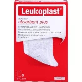 LEUKOPLAST Leukomed steril 5x7.2 cm wound pad, 5 pcs