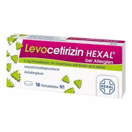 LEVOCETIRIZIN HEXAL for allergies 5 mg film-coated tablets, 18 pcs