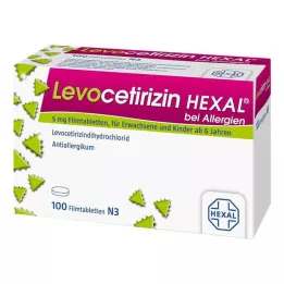 LEVOCETIRIZIN HEXAL for allergies 5 mg film-coated tablets, 100 pcs
