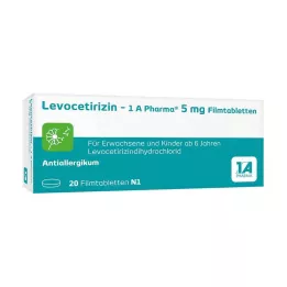 LEVOCETIRIZIN-1A Pharma 5 mg film-coated tablets, 20 pcs