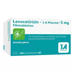 LEVOCETIRIZIN-1A Pharma 5 mg film-coated tablets, 100 pcs