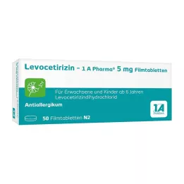 LEVOCETIRIZIN-1A Pharma 5 mg film-coated tablets, 50 pcs