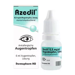 AZEDIL 0.5 mg/ml eye drops solution, 6 ml