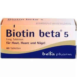 BIOTIN BETA 5 tablets, 60 pcs
