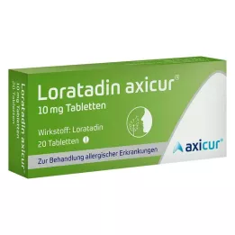 LORATADIN axicur 10 mg tablets, 20 pcs