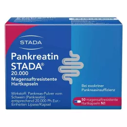 PANKREATIN STADA 20,000 gastro-resistant hard capsules, 50 pcs